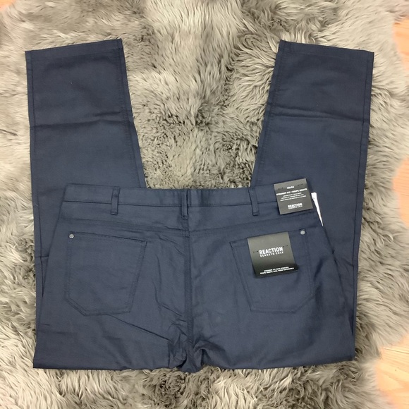 Kenneth Cole Reaction | Men’s Dress Pants | Straight Fit | Blue | Various Sizes - Picture 3 of 3